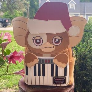 Gremlins Gizmo Holiday Cosplay with Removable Hat Mini Backpack